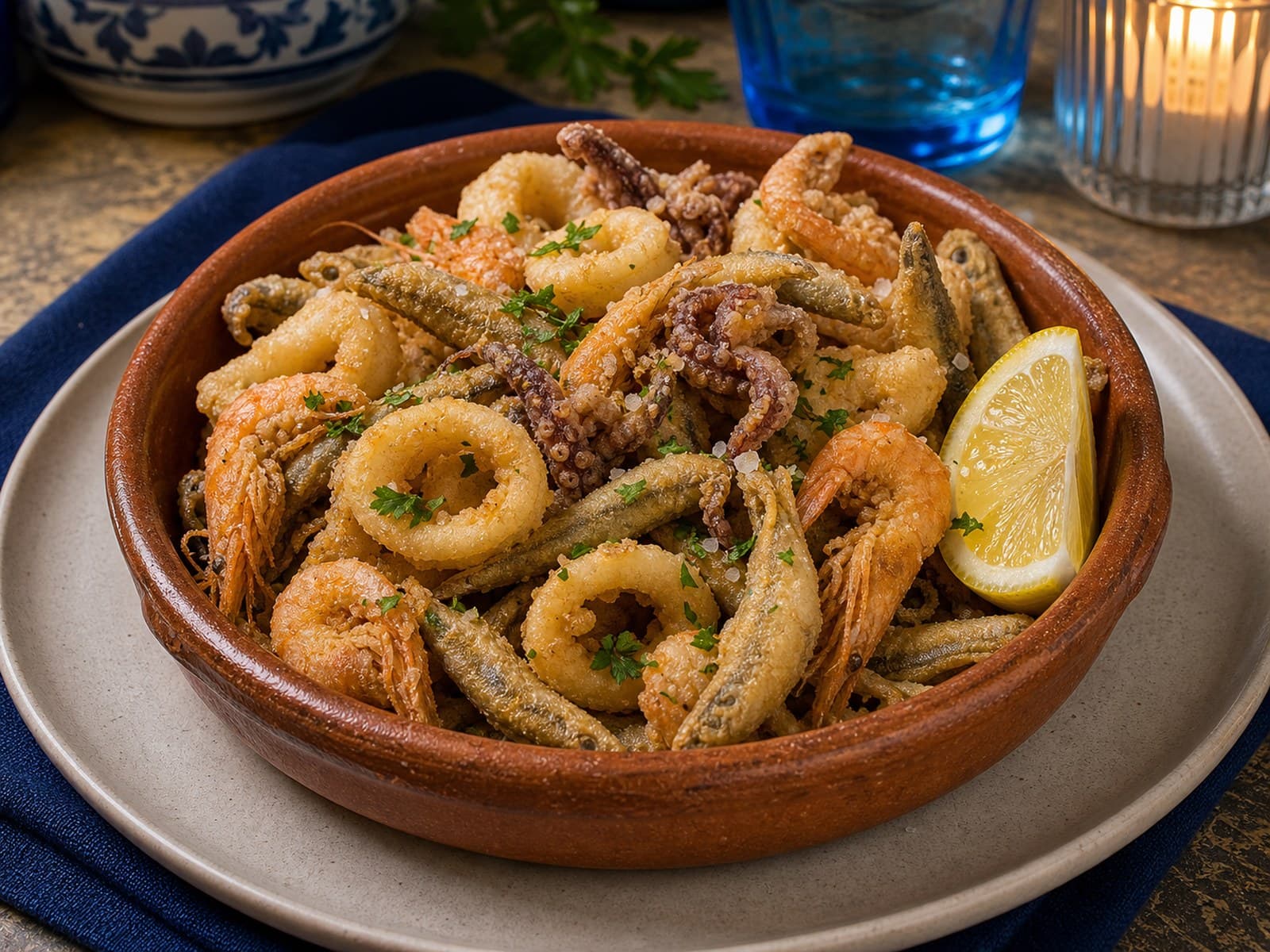 Coccio di fritti di mare